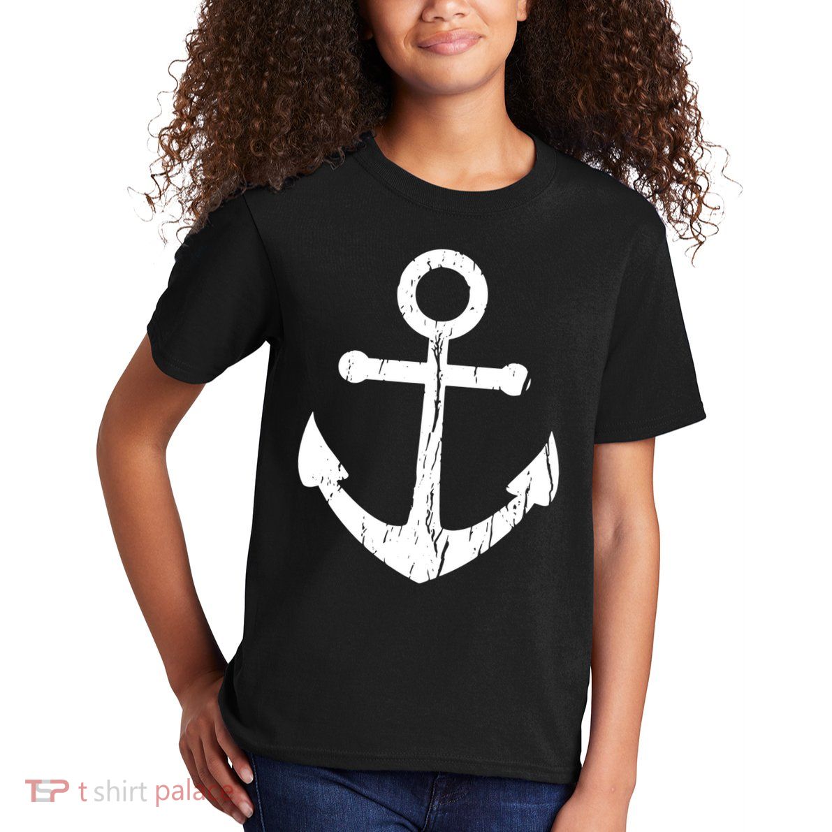 Vintage Boat Anchor Nautical Sailing Kids T-Shirt