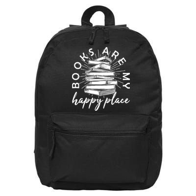 Vintage Books Are My Happy Place 16 in Basic Backpack