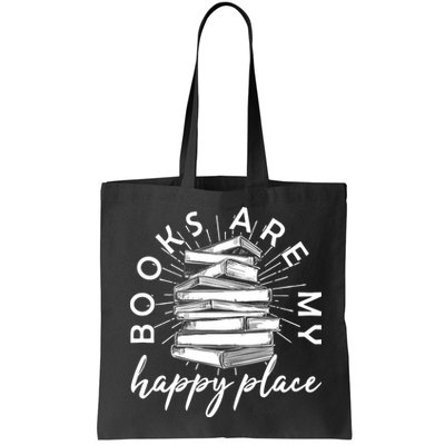 Vintage Books Are My Happy Place Bag