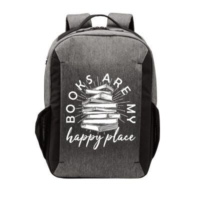 Vintage Books Are My Happy Place Vector Backpack