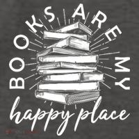 Vintage Books Are My Happy Place Vector Backpack