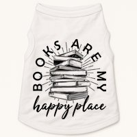 Vintage Books Are My Happy Place Doggie Tank
