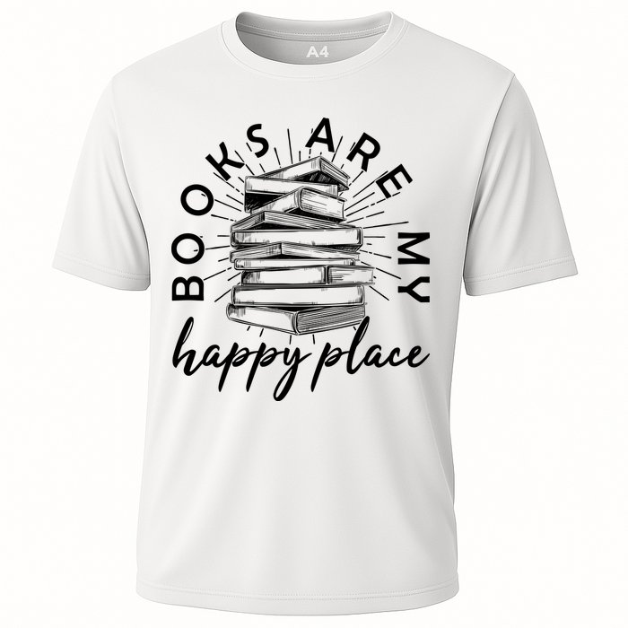 Vintage Books Are My Happy Place Performance Shirt