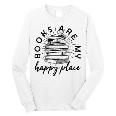 Vintage Books Are My Happy Place Long Sleeve Shirt