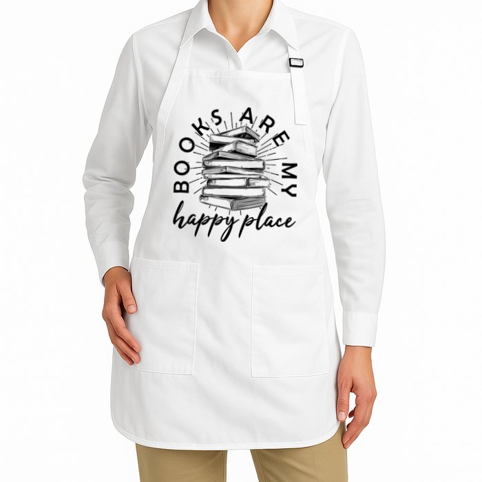 Vintage Books Are My Happy Place Apron