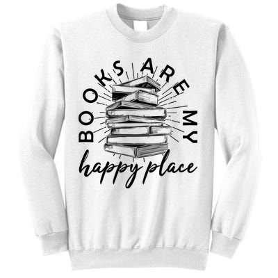 Vintage Books Are My Happy Place Sweatshirt