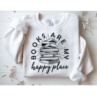 Vintage Books Are My Happy Place Sweatshirt