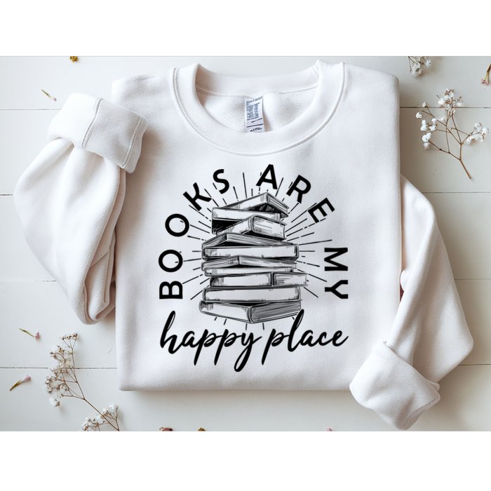 Vintage Books Are My Happy Place Sweatshirt