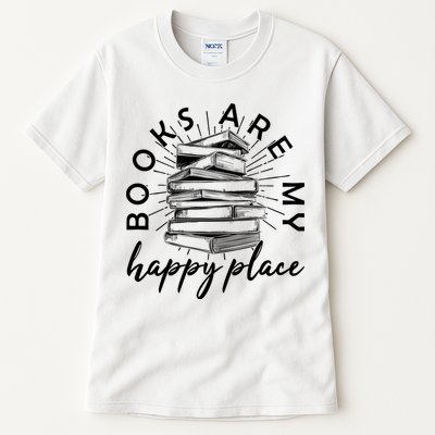 Vintage Books Are My Happy Place Tall T-Shirt