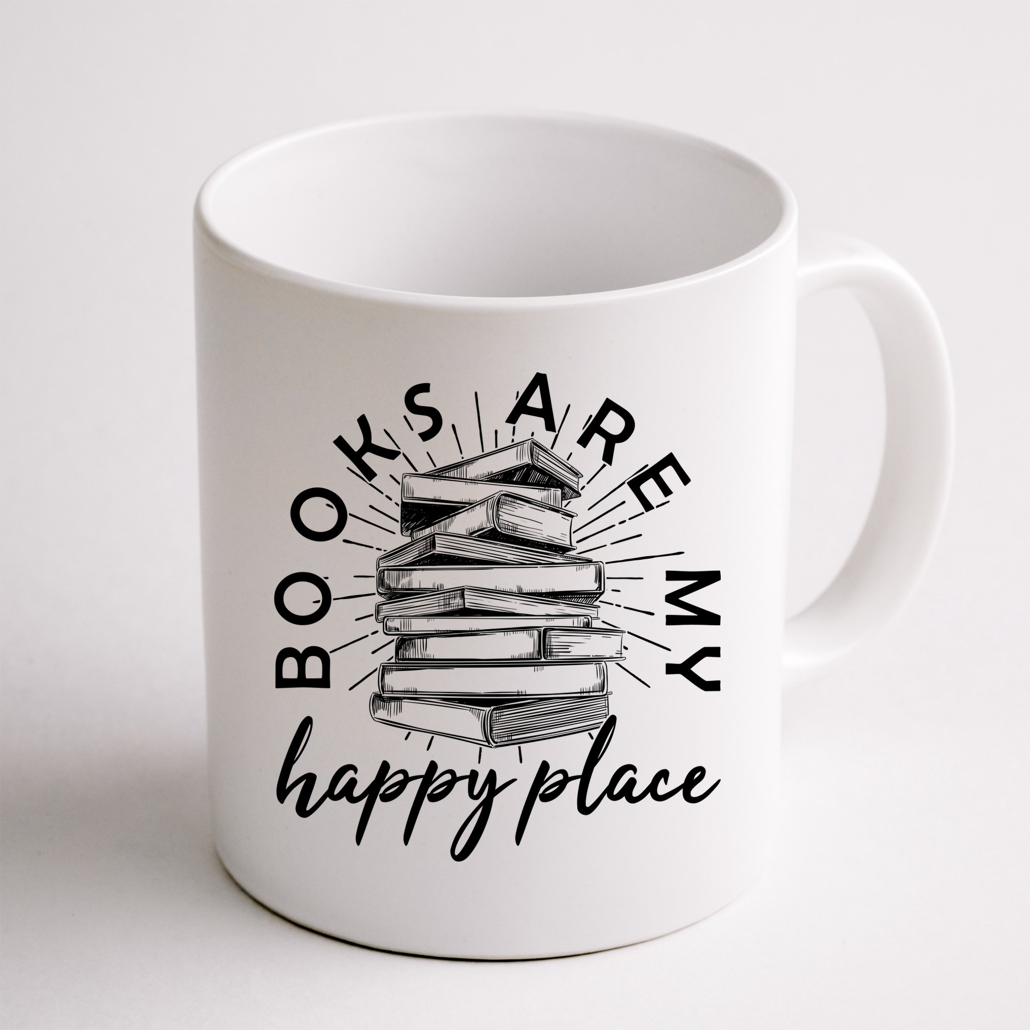 Vintage Books Are My Happy Place Mug