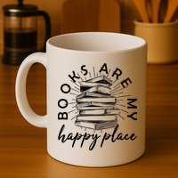 Vintage Books Are My Happy Place Mug