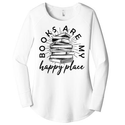 Vintage Books Are My Happy Place Women's Perfect Tri Tunic Long Sleeve Shirt