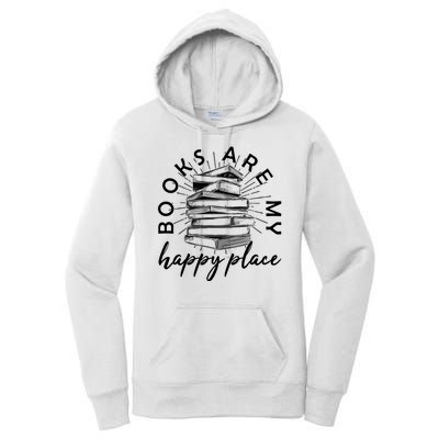 Vintage Books Are My Happy Place Women's Pullover Hoodie