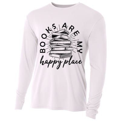 Vintage Books Are My Happy Place Cooling Performance Long Sleeve Crew