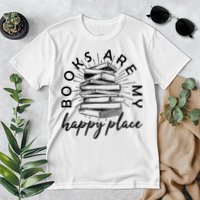 Vintage Books Are My Happy Place Premium T-Shirt