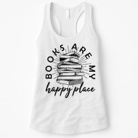 Vintage Books Are My Happy Place Womens Tank Top