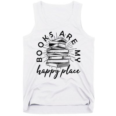 Vintage Books Are My Happy Place Tank Top