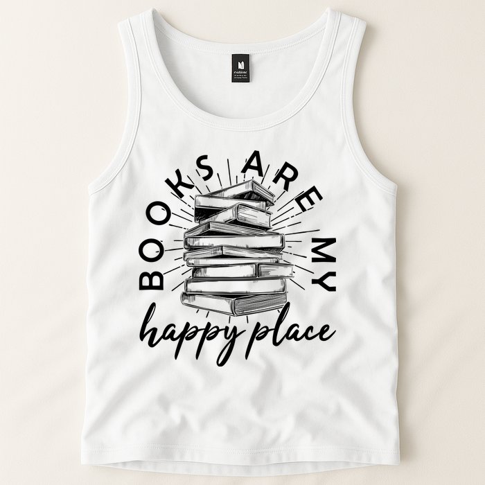Vintage Books Are My Happy Place Tank Top