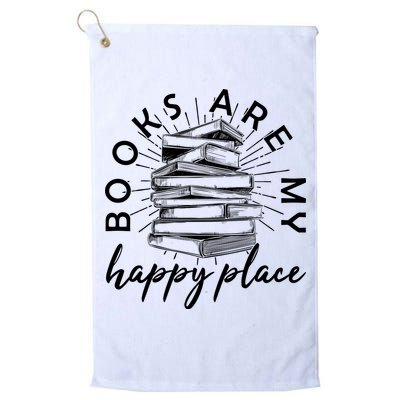Vintage Books Are My Happy Place Golf Towel
