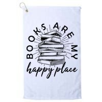 Vintage Books Are My Happy Place Golf Towel