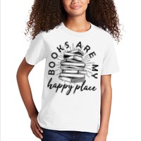Vintage Books Are My Happy Place Kids T-Shirt