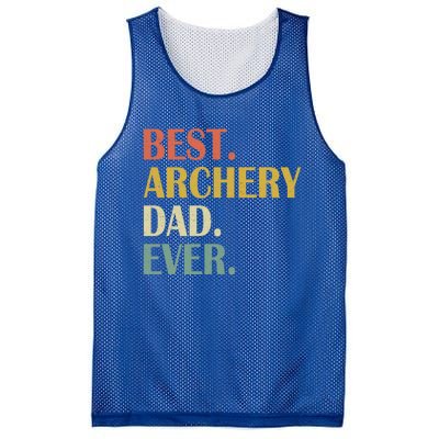 Vintage Best Archery Dad Ever Fathers Day Funny Funny Gift Mesh Reversible Basketball Jersey Tank