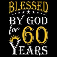 Vintage Blessed By God For 60 Years Happy 60th Birthday Backpack