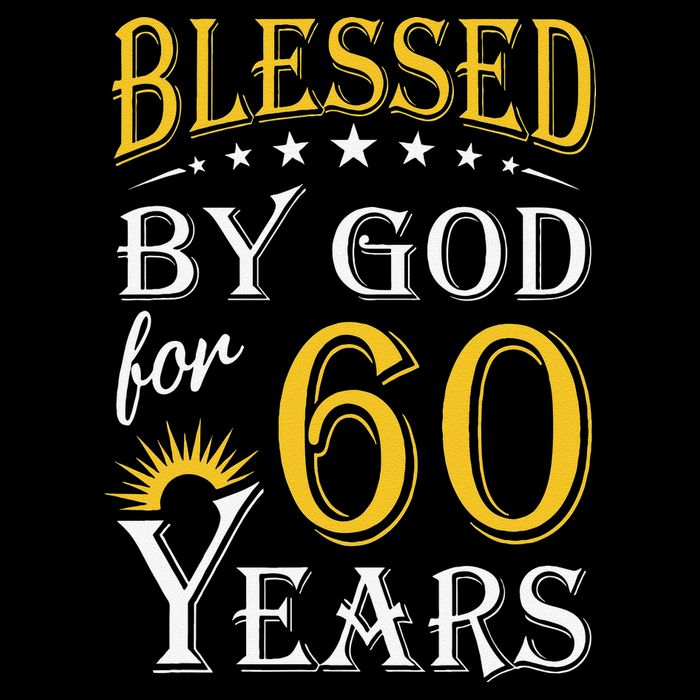 Vintage Blessed By God For 60 Years Happy 60th Birthday Backpack