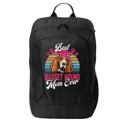 Vintage Best Basset Hound Mom Ever Great Gift City Backpack