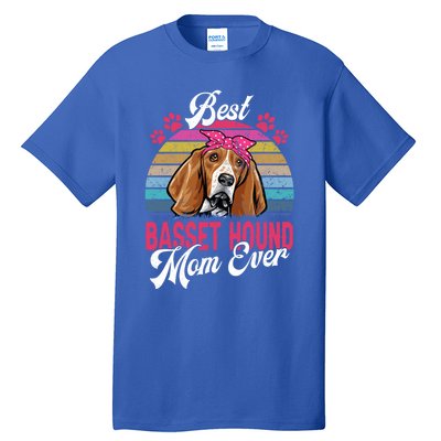 Vintage Best Basset Hound Mom Ever Great Gift Tall T-Shirt