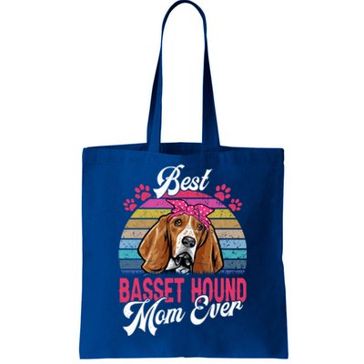 Vintage Best Basset Hound Mom Ever Great Gift Tote Bag