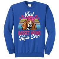 Vintage Best Basset Hound Mom Ever Great Gift Tall Sweatshirt