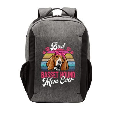 Vintage Best Basset Hound Mom Ever Great Gift Vector Backpack