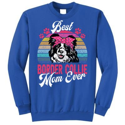 Vintage Best Border Collie Mom Ever Gift Sweatshirt