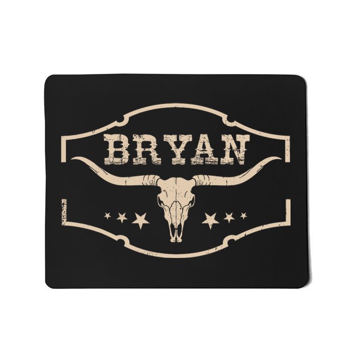 Vintage Bryan Bullskull Western Deserts Bryan Personalized Mousepad