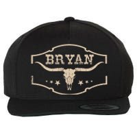 Vintage Bryan Bullskull Western Deserts Bryan Personalized Wool Snapback Cap