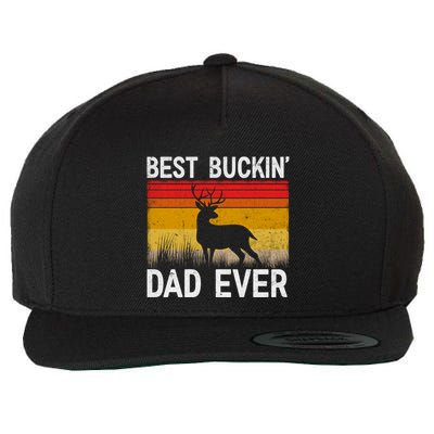 Vintage Best Buckin Dad Ever Deer Hunting Fathers Day Meaningful Gift Wool Snapback Cap