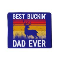 Vintage Best Buckin Dad Ever Deer Hunting Fathers Day Meaningful Gift Mousepad