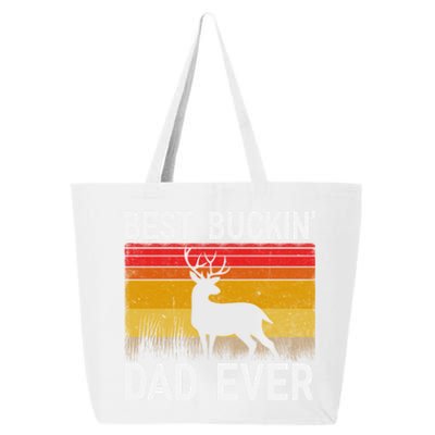 Vintage Best Buckin Dad Ever Deer Hunting Fathers Day Meaningful Gift 25L Jumbo Tote