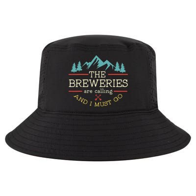 Vintage Beer Breweries Are Calling And I Must Go Craft Beer Cool Comfort Performance Bucket Hat