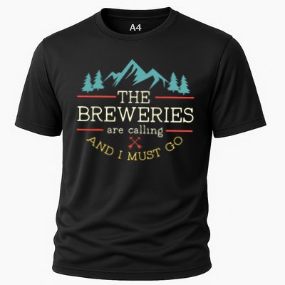 Vintage Beer Breweries Are Calling And I Must Go Craft Beer Performance Shirt