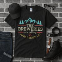 Vintage Beer Breweries Are Calling And I Must Go Craft Beer Tall T-Shirt