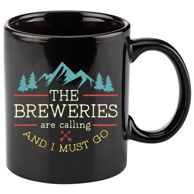 Vintage Beer Breweries Are Calling And I Must Go Craft Beer 11oz C Handle Ceramic Mug