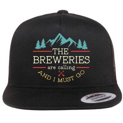Vintage Beer Breweries Are Calling And I Must Go Craft Beer Flatbill Hat