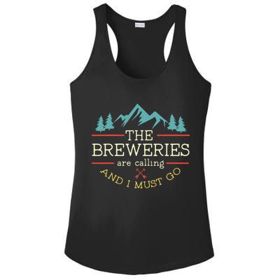 Vintage Beer Breweries Are Calling And I Must Go Craft Beer Ladies PosiCharge Competitor Racerback Tank