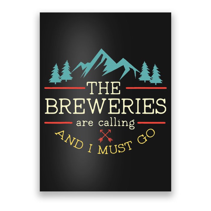 Vintage Beer Breweries Are Calling And I Must Go Craft Beer Poster