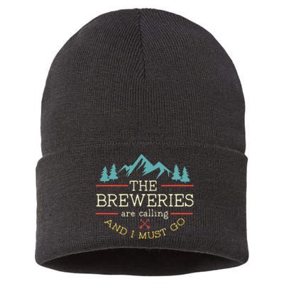 Vintage Beer Breweries Are Calling And I Must Go Craft Beer Sustainable Knit Beanie