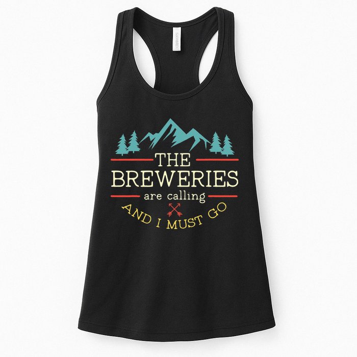 Vintage Beer Breweries Are Calling And I Must Go Craft Beer Womens Tank Top