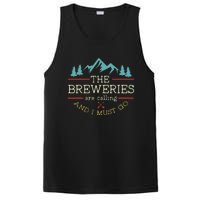 Vintage Beer Breweries Are Calling And I Must Go Craft Beer PosiCharge Competitor Tank