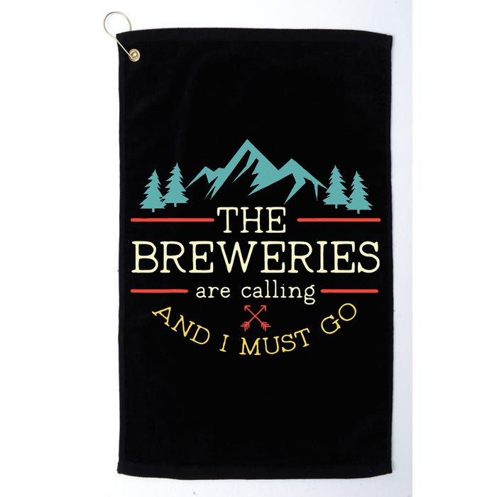 Vintage Beer Breweries Are Calling And I Must Go Craft Beer Golf Towel